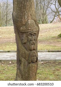 Tree with a human face.