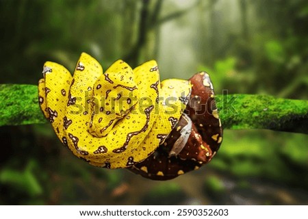 Tree python, native to New Guinea, Indonesia and Australia. It's a popular pet in Thailand.