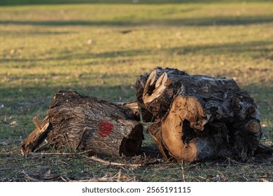 tree trunk in the forest