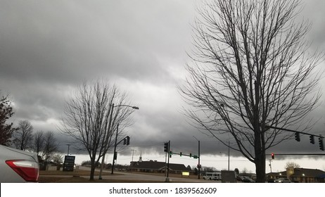 Tree Without Leaves In A Cold Winter Day In Kansas City Missouri February 2017