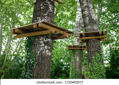 Treetop Adventure Course, 	High Ropes Course In Summer.