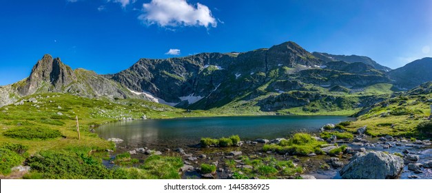 The Trefoil Lake, One Of The Seven Rila Lakes In Bulgaria
