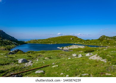 The Trefoil Lake, One Of The Seven Rila Lakes In Bulgaria