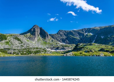 The Trefoil Lake, One Of The Seven Rila Lakes In Bulgaria