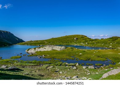 The Trefoil Lake, One Of The Seven Rila Lakes In Bulgaria