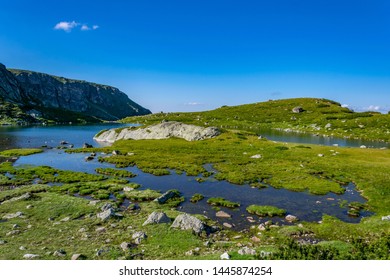 The Trefoil Lake, One Of The Seven Rila Lakes In Bulgaria