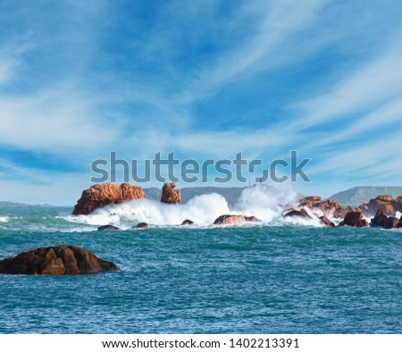 Similar – Pink Granite Coast