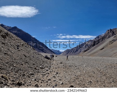 Similar – Aconcagua Trekking Hiking