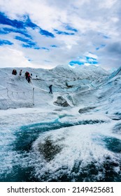 Trekking on Perito Moreno Glacier Near El Calafate, Patagonia, Argentina, South America