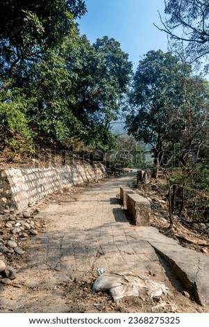 Trekking Road to Chandi Devi Temple, Haridwar, Uttarakhand