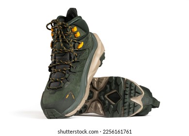 Trekking shoes over white background. - Shutterstock ID 2256161761