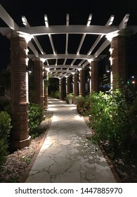 Trellis With Walkway In Winter Park, Orlando. Photo Image