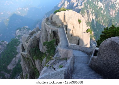 Trembling trail in Huangshan, Huangshan  City, Anhui Province, China.