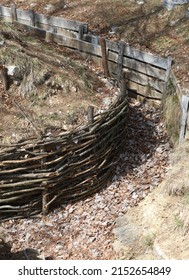 Trench Warfare Of First World War Without People In Mountains