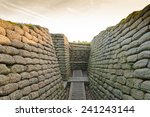 The trenches on battlefield of Vimy ridge France