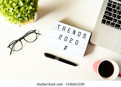 TRENDS 2020 Business Concept ,minimal Style