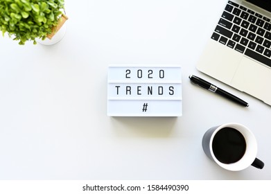 TRENDS 2020 Business Concept,Top View