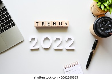 TRENDS 2022 Business Concept,Top view - Shutterstock ID 2062860863