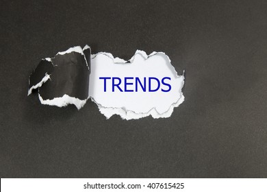 Trends Written Under Torn Paper