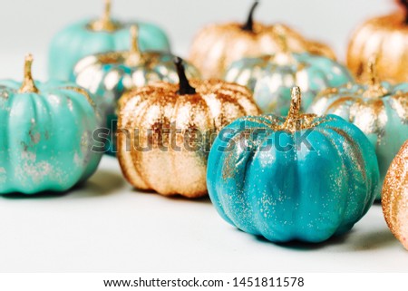 Trendy Halloween Shiny Decorative Pumpkins