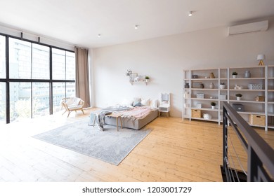 Wood Floor In Luxury House Stock Photos Images