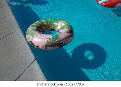 Trendy Pool Floats In A Pool Palm Springs, California