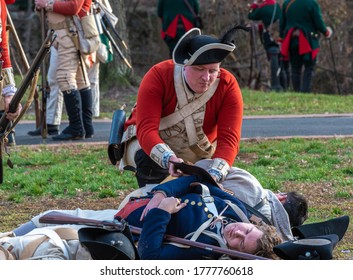 Trenton, New Jersey / USA - December 28 2019: Searching The Dead At The Battle Of Trenton.