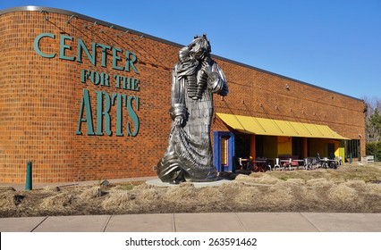 TRENTON, NJ -22 MARCH 2015- Editorial: Founded in 1992 by American sculptor Seward Johnson, Grounds for Sculpture is a 42-acre outdoor sculpture museum with permanent and temporary exhibits. - Shutterstock ID 263591462