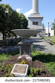 Trenton, NJ, USA - June 17, 2022: Memorial To Black Soldiers And Patriots Of American Revolution, At Trenton Battle Monument Park