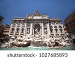 The Trevi Fountain is a fountain in the Trevi district in Rome, Italy. It was the setting for an iconic scene in Federico Fellini