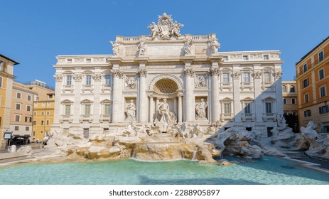 Trevi Fountain, Rome, Italy. City trip to Rome during summer. - Powered by Shutterstock