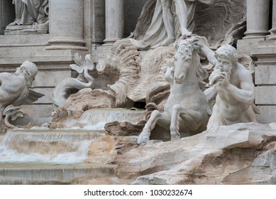 Trevi's fountain in Rome, Italy