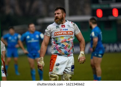 Treviso, Italy, January 18 2020 Irne Herbst (treviso) During Benetton Treviso Vs Leinster Rugby Rugby Heineken Champions Cup