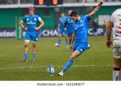 Treviso, Italy, January 18 2020 Ross Byrne (leinster) During Benetton Treviso Vs Leinster Rugby Rugby Heineken Champions Cup