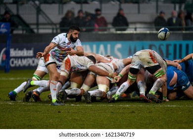 Treviso, Italy, January 18 2020 Tito Tebaldi (treviso) During Benetton Treviso Vs Leinster Rugby Rugby Heineken Champions Cup