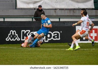 Treviso, Italy, January 18 2020 Max Deegan (leinster) During Benetton Treviso Vs Leinster Rugby Rugby Heineken Champions Cup