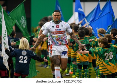 Treviso, Italy, January 18 2020 Monty Ioane (treviso) During Benetton Treviso Vs Leinster Rugby Rugby Heineken Champions Cup