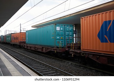 Shipping Containers Zih Zhengzhou International Hub Stock Photo ...