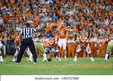 Trevor Lawrence #16 - Clemson Tigers Host Georgia Tech Yellow Jackets On Thursday 8-29-19 At Clemson Memorial Stadium In Clemson South Carolina USA 