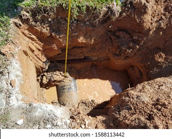 Trial Pit To Determine The Location Of Underground Services Such As Water Pipe Or Utility Cables.