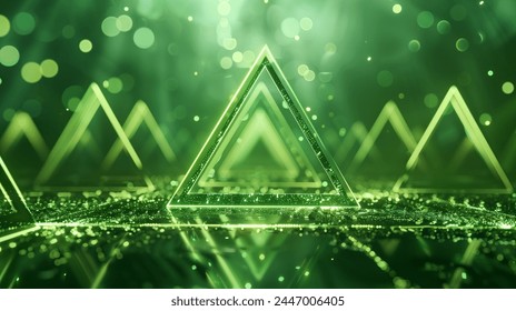 Triangle connected to infinity, Green