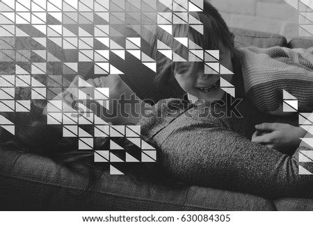 Triangle Geometric Graphic Pattern Template