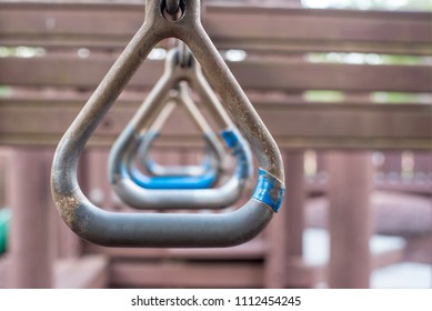 Triangle Monkey Bars At The Park 