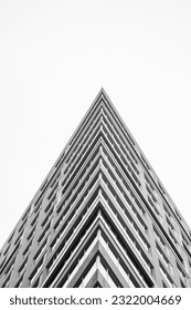 Triangular Architecture In Black And White