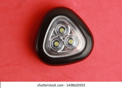triangular black flashlight led light