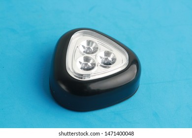 triangular black flashlight led light