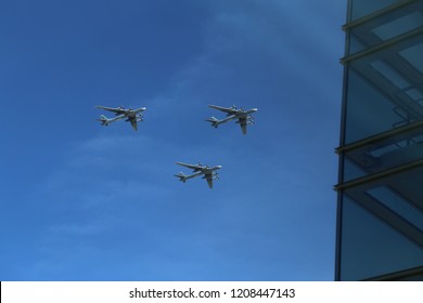 Triangular Formation Group Three Russian Military Stock Photo ...