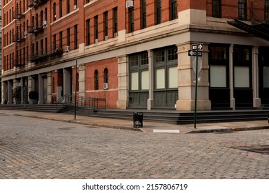 Tribeca Street Corner in New York City. - Shutterstock ID 2157806719