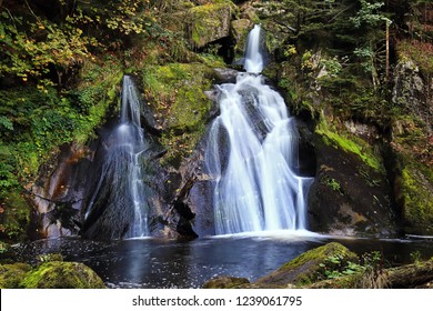 The Triberg waterfalls are the highest waterfalls in Germany