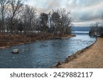 A tributary stream leading to Cayuga Lake in the finger Lakes region of New York State.